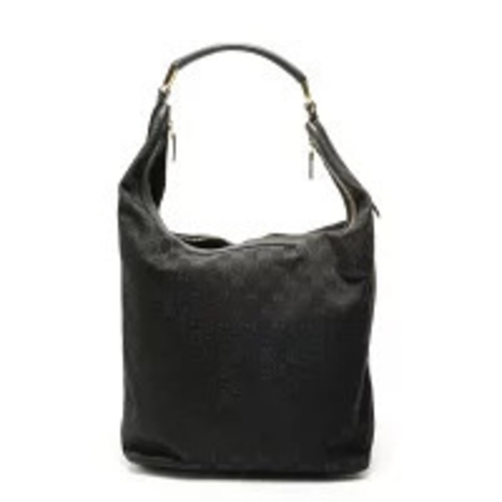 Gucci Bag Shoulder Black Canvas GG